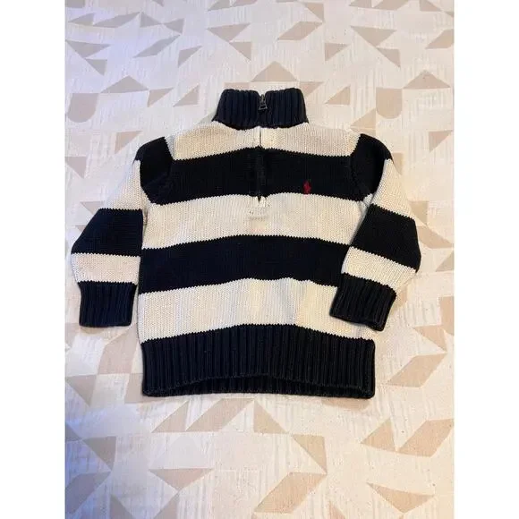 Polo Ralph Lauren Children’s Quarter Zip Sweater Size 2/2T - Picture 1 of 7